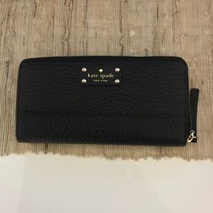 Kate Spade Neda Bay Street Black Leather Wallet